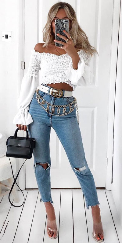 Casual summer jeans on sale outfits